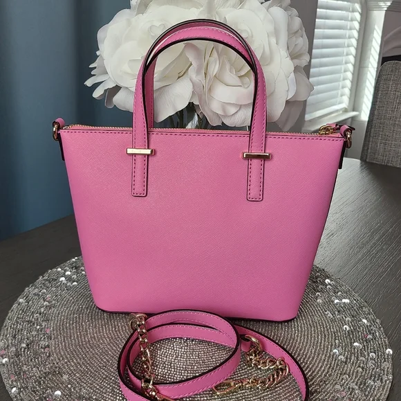 NWOT - Kate Spade Satchel w/Crossbody Strap Pink π - Picture 14 of 15